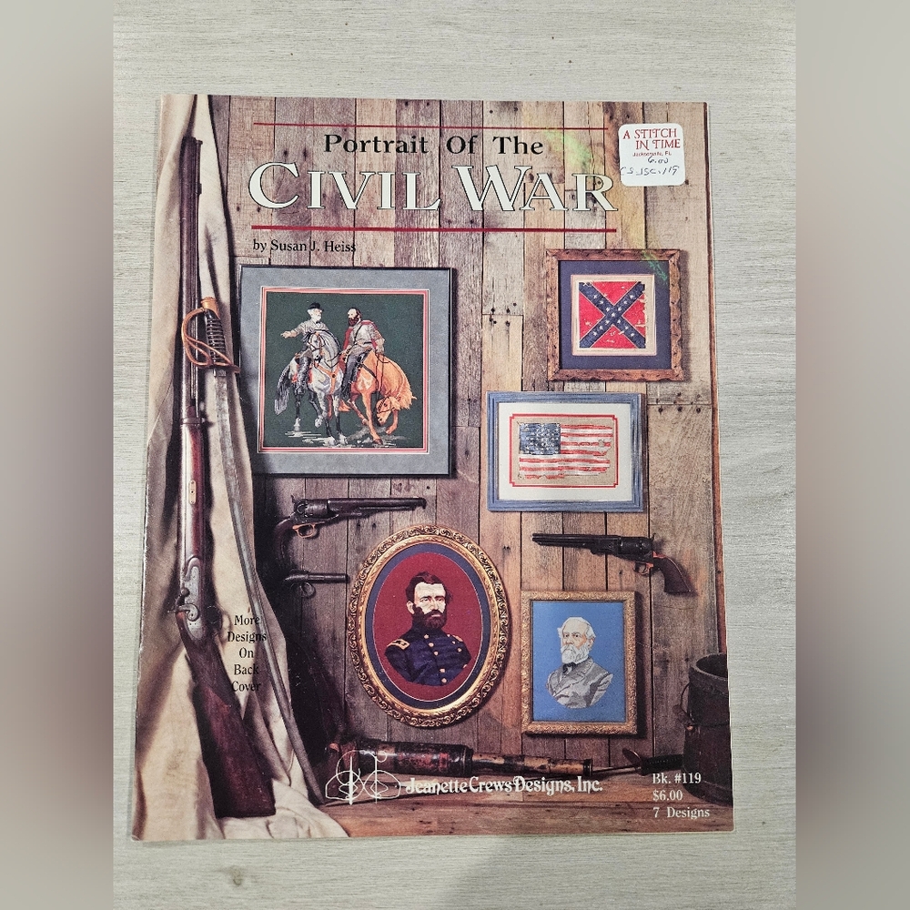 Portait Of The Civil War Jeanette Crews Counted Cross Stitch Charted Designs